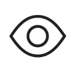 Views on photos statistic icon